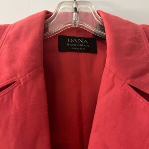 Dana Buckman silk and Linen sleeveless dress with jacket